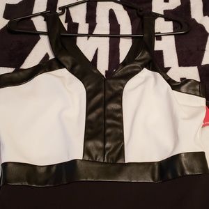 Little Black and White Mini Dress